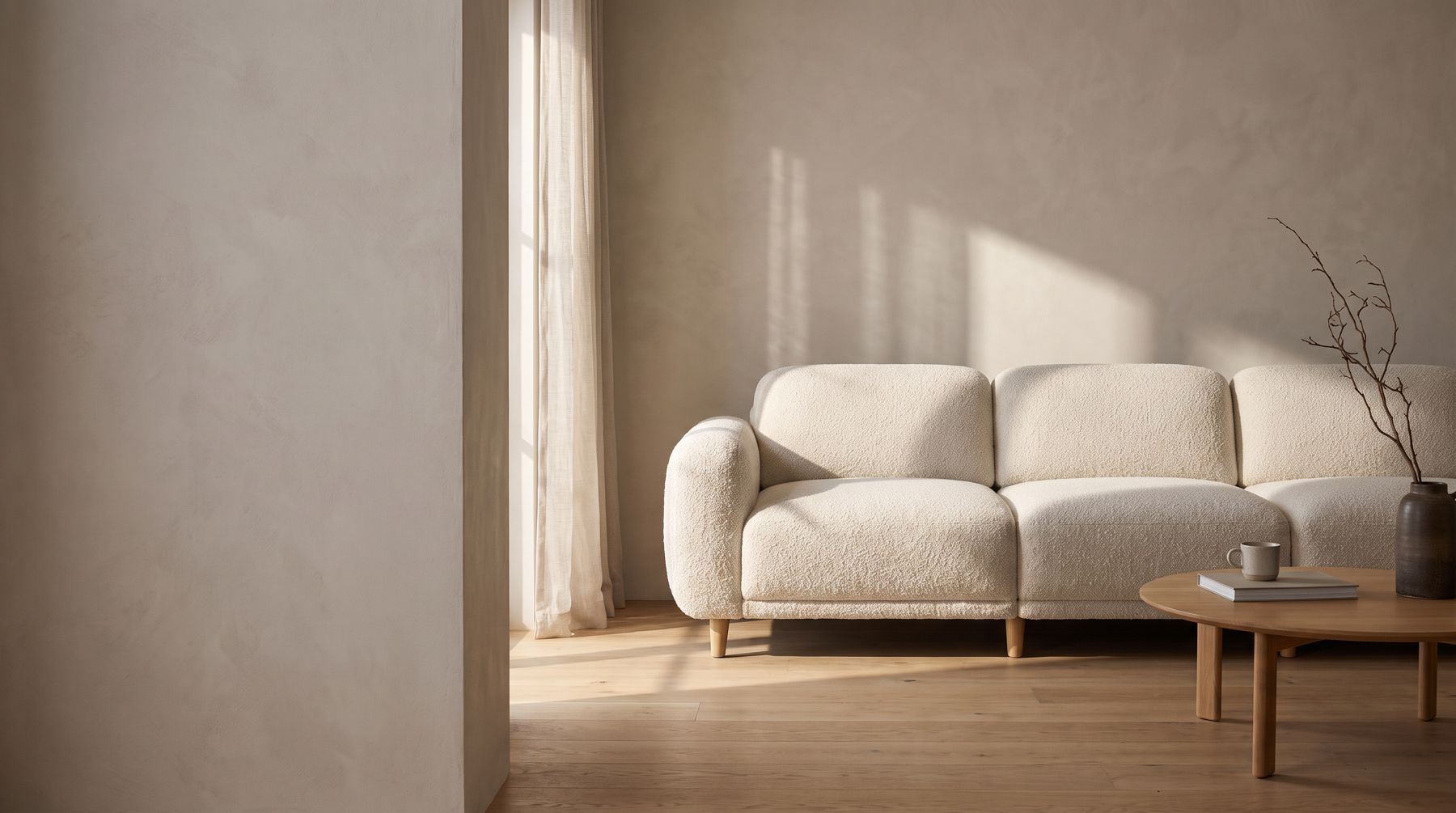 Hero version 1, sofa cropped at the right edge