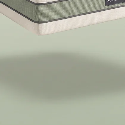 Close-up: shadow under a floating mattress